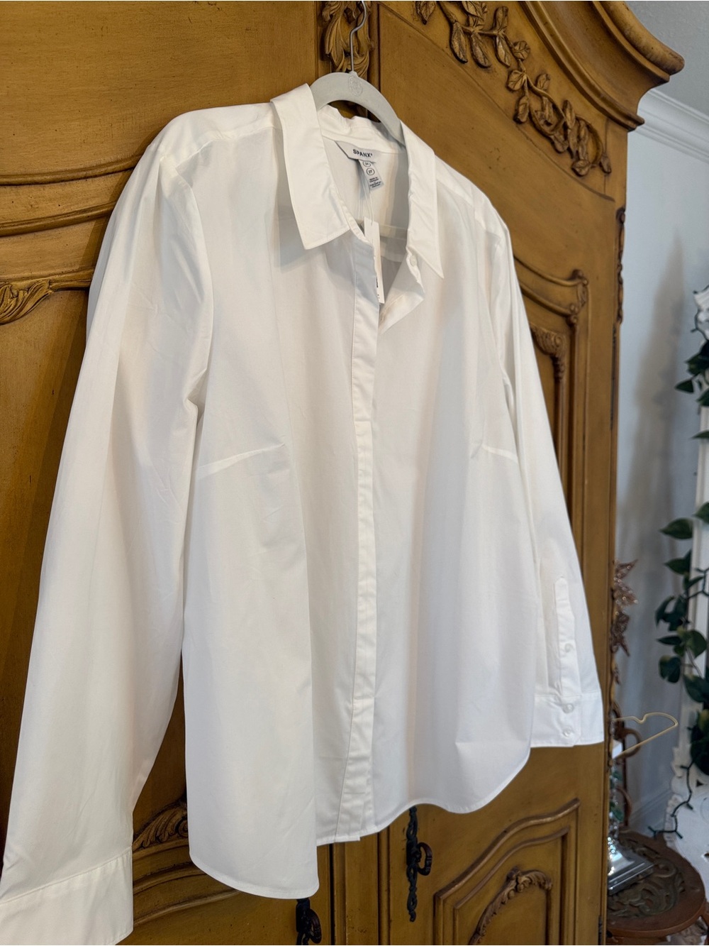 White Pull Over Shirt - Classic Tailored Fit - Picture 3 of 10